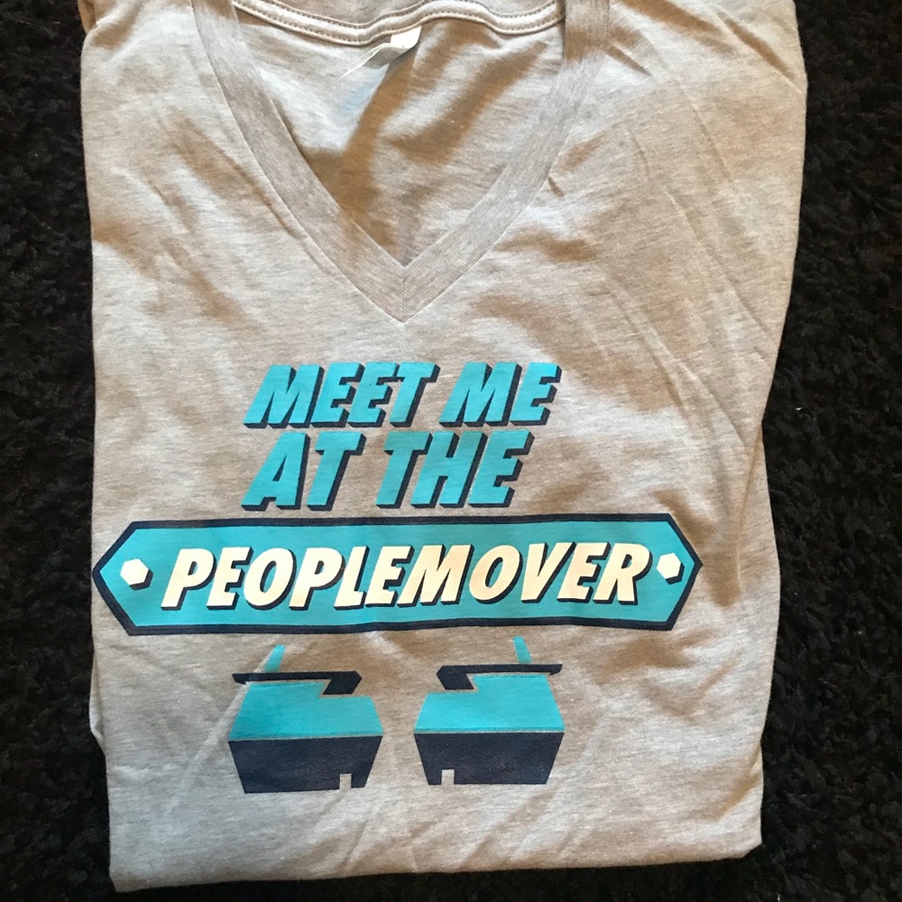Meet me at the people mover Disney V neck shirt